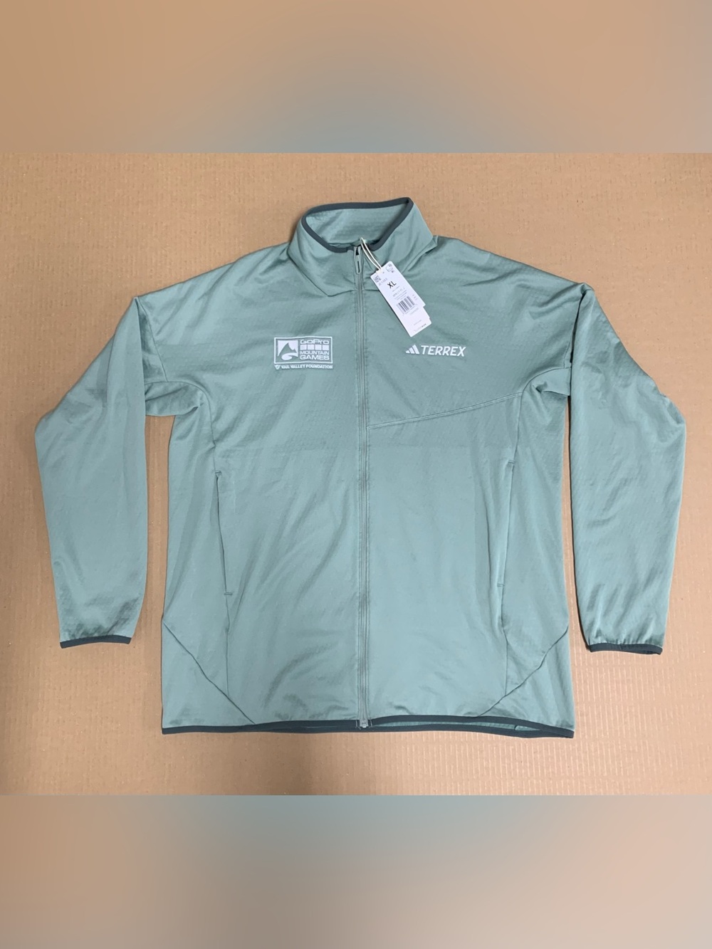 Terrex Xperior Full-Zip Green Jacket "GoPro Mountain Games" -XL Climawarm - New